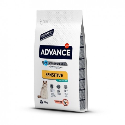 Advance Gatos Esterilizados Sensitive Salmón 10 Kg