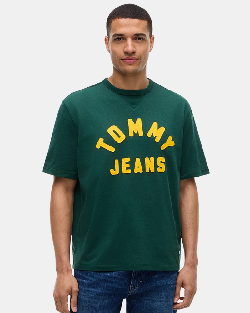 TOMMY HILFIGER DM0DM23544MBM Camisetas Manga corta Hombre Verde