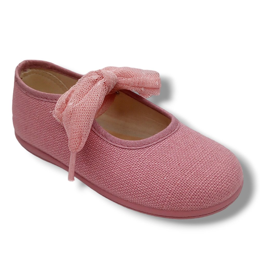Vulpeques Merceditas Lino Niña 241-LC NUDE calzado niños Respetuoso Vulpeques Summer ROYALE CORDONETS