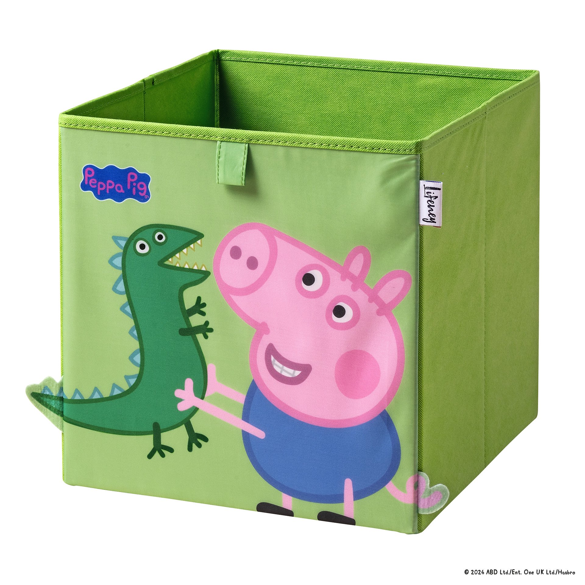 Caja de Almacenamiento George y Dino de Lifeney con Detalles en 3D, Diseño Divertido y Colorido, Ideal para Niños, 5 Años de Garantía