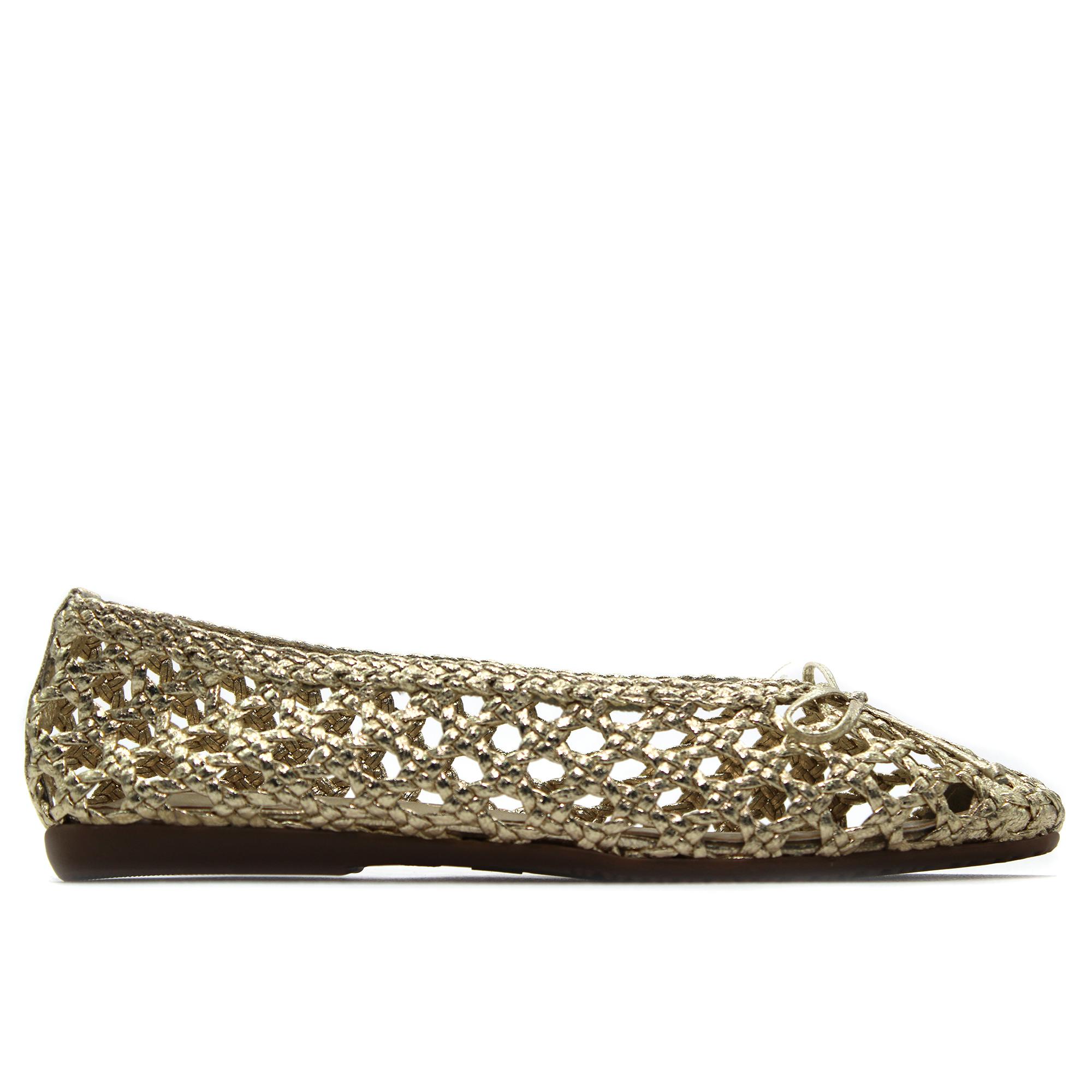 Xti 144014 Bailarinas planas,caladas,de rejilla,suela de goma,mocasín,mercedita,lazo de adorno, para señora