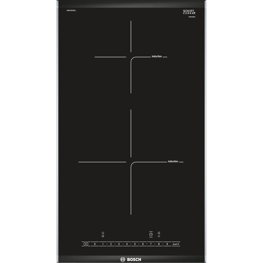 Placa inducción Bosch PIB375FB1E - Con Temporizador - Con Pantalla/Display, Potencia 2200W