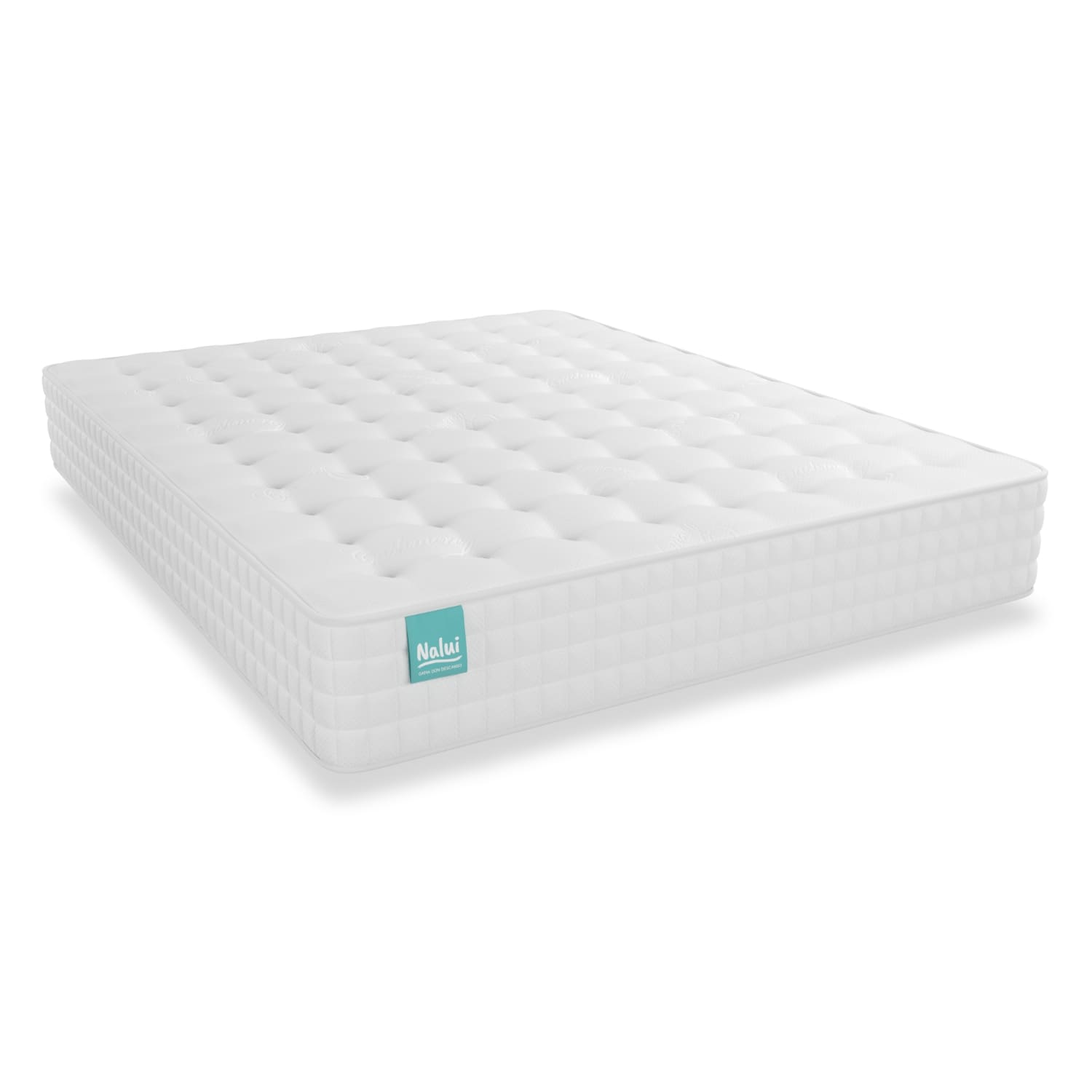 Nalui Colchón de Muelles Ensacados Galana Blanco ±26cm Firmeza Media-Suave | Hecho en España
