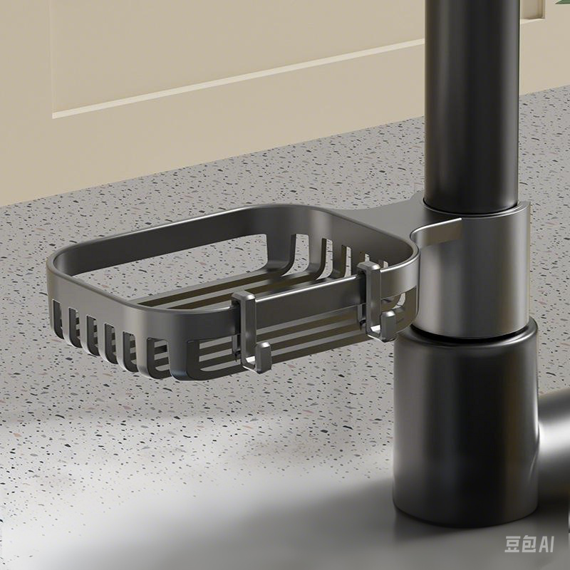 Dispensador de jabón para Platos de cocina con bomba de soporte de Esponja, juego de acualización 4 en 1