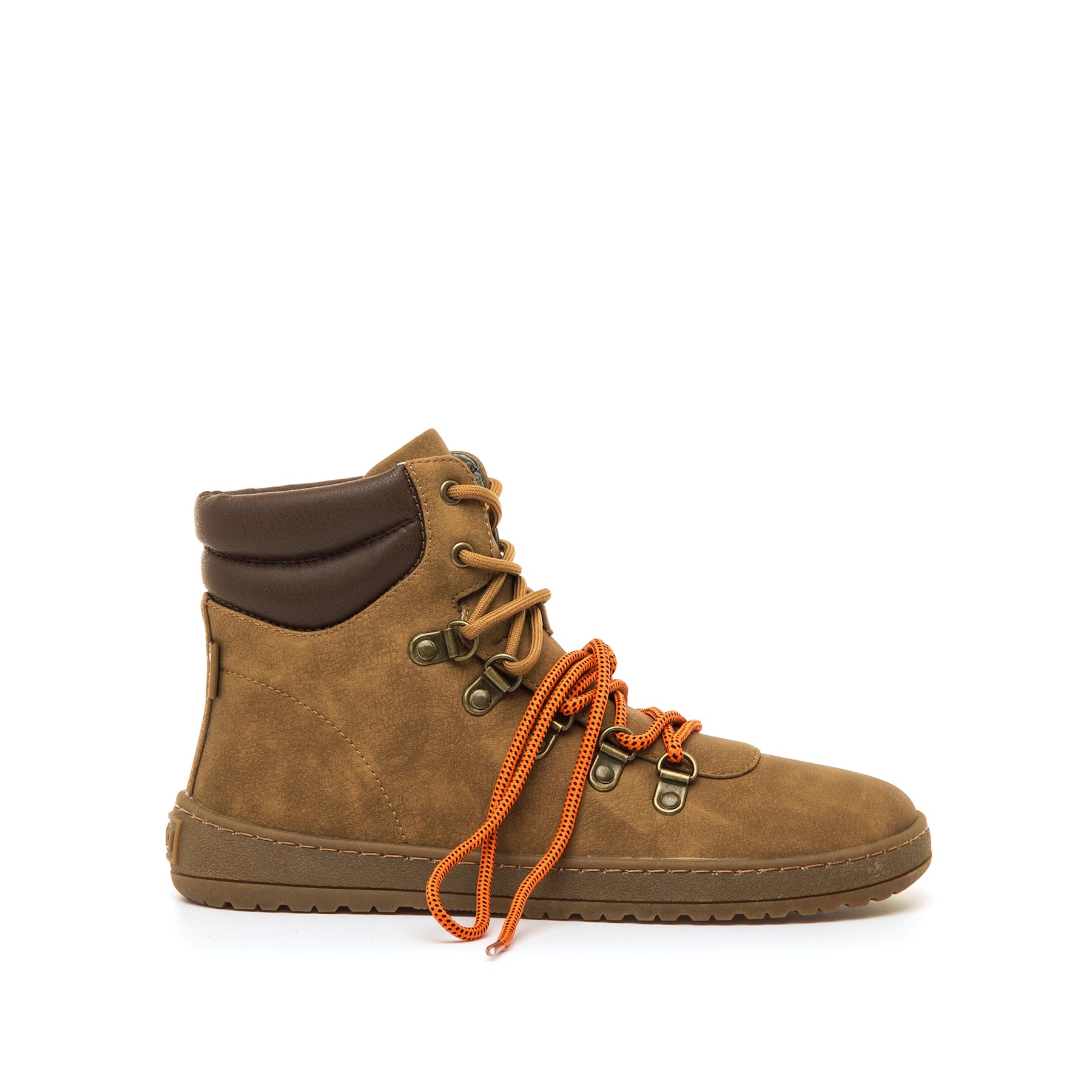 Mustang-MTNG botines planos barefoot mujer free alask marron con cierre cremallera y tipo de puntera redonda