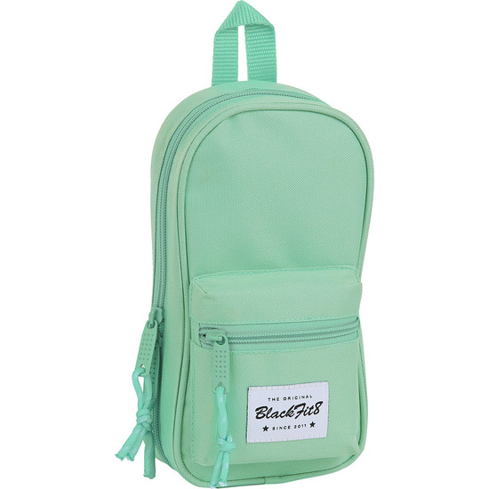 SAFTA BLACKFIT8 TURQUESA PLUMIER MOCHILA C/4 PORT. VACIO con 4 compartimentos - Plumier Mochila con 4 estuches incluidos sujetados con bolsillo de red y Doble tirador en cremallera principal para facilitar su apertura - Estuche diseño único by safta