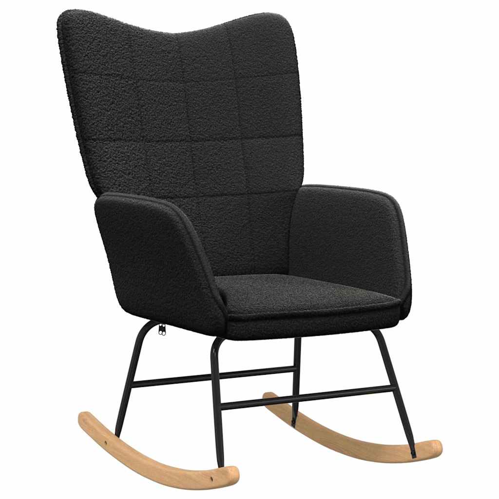 vidaXL Mecedora Tela Sherpa Multicolor