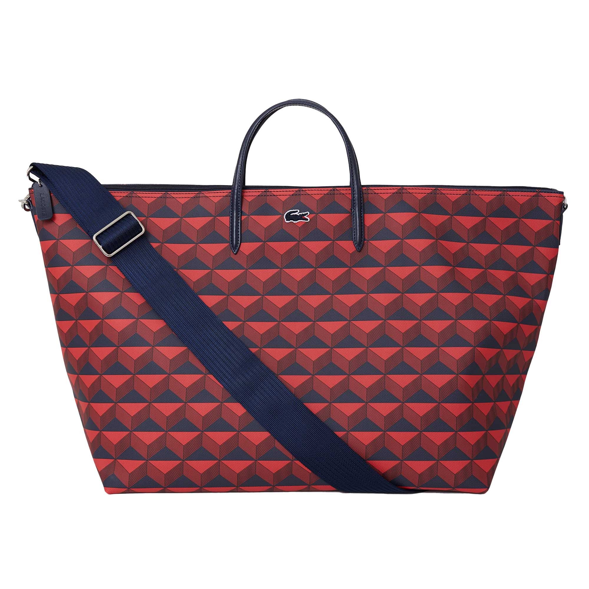 LACOSTE Bolso de señora - Lona plateada XS L12.12 Tote Bag, 36x43x22cm (HxAxP)