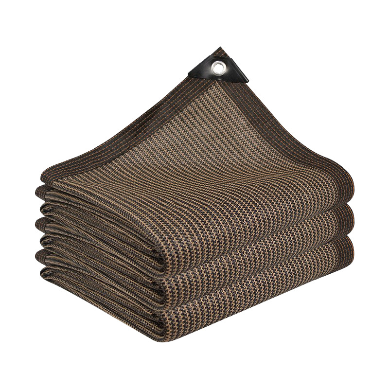 Om Home Red de sombra con protector solar, malla marrón Anti-UV para estanque, jardín o plantas, 95%