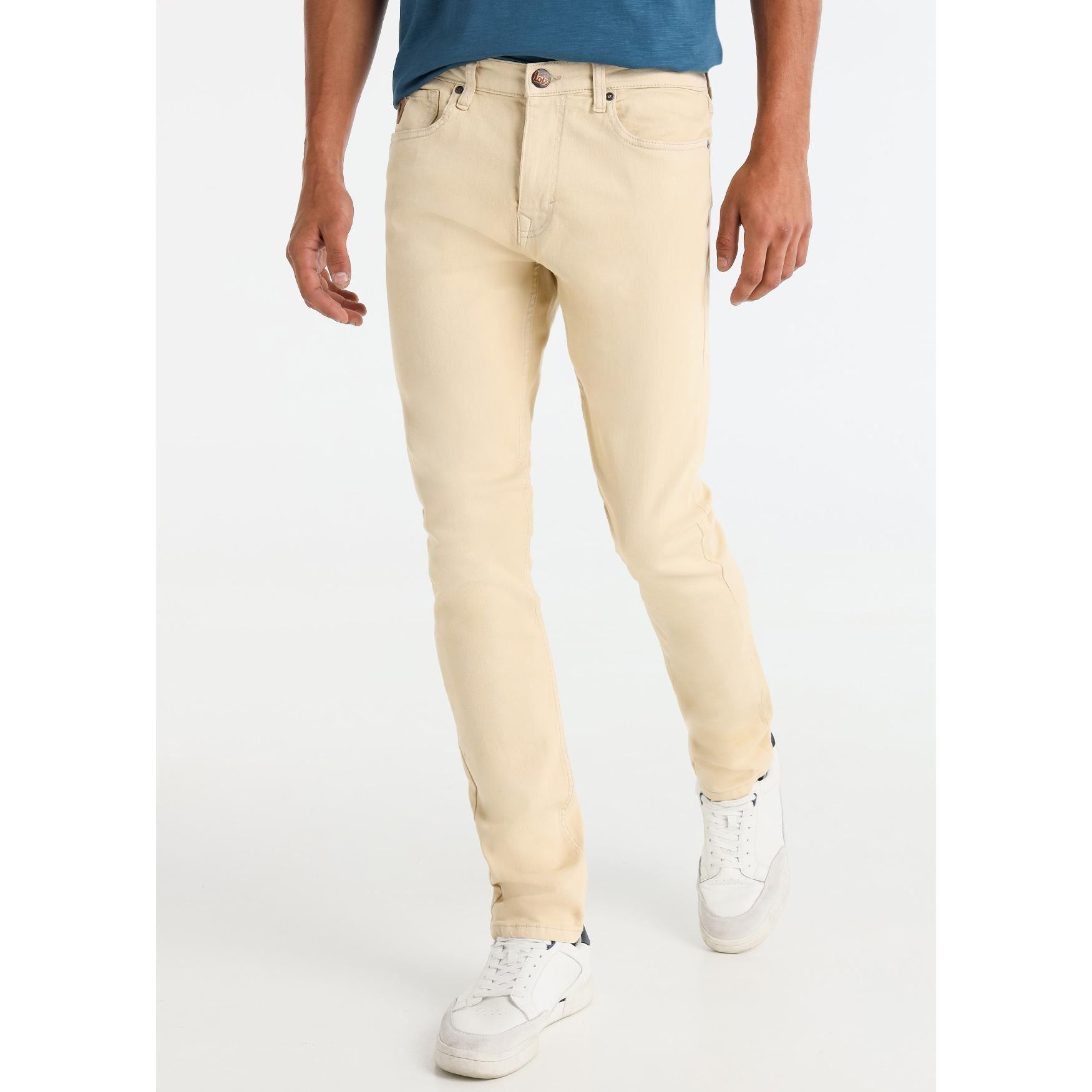LOIS JEANS - Pantalon color tejido twill - Slim - Tiro Medio - Tallaje en Pulgadas- Tallaje en Pulgadas
