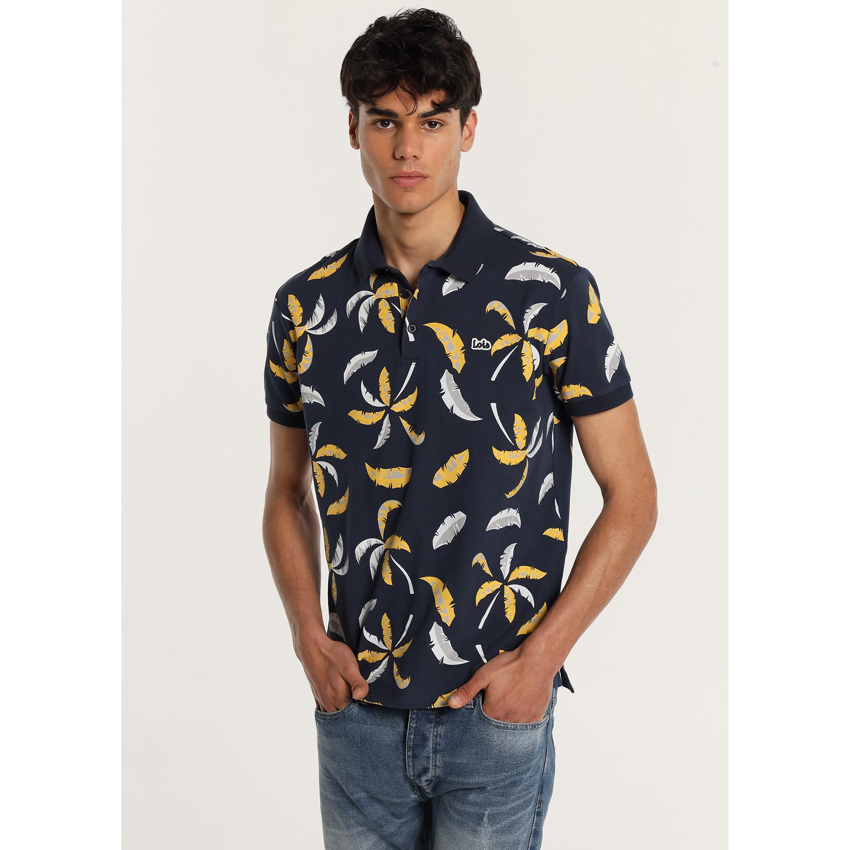 LOIS JEANS - Polo de manga corta estampado tropical