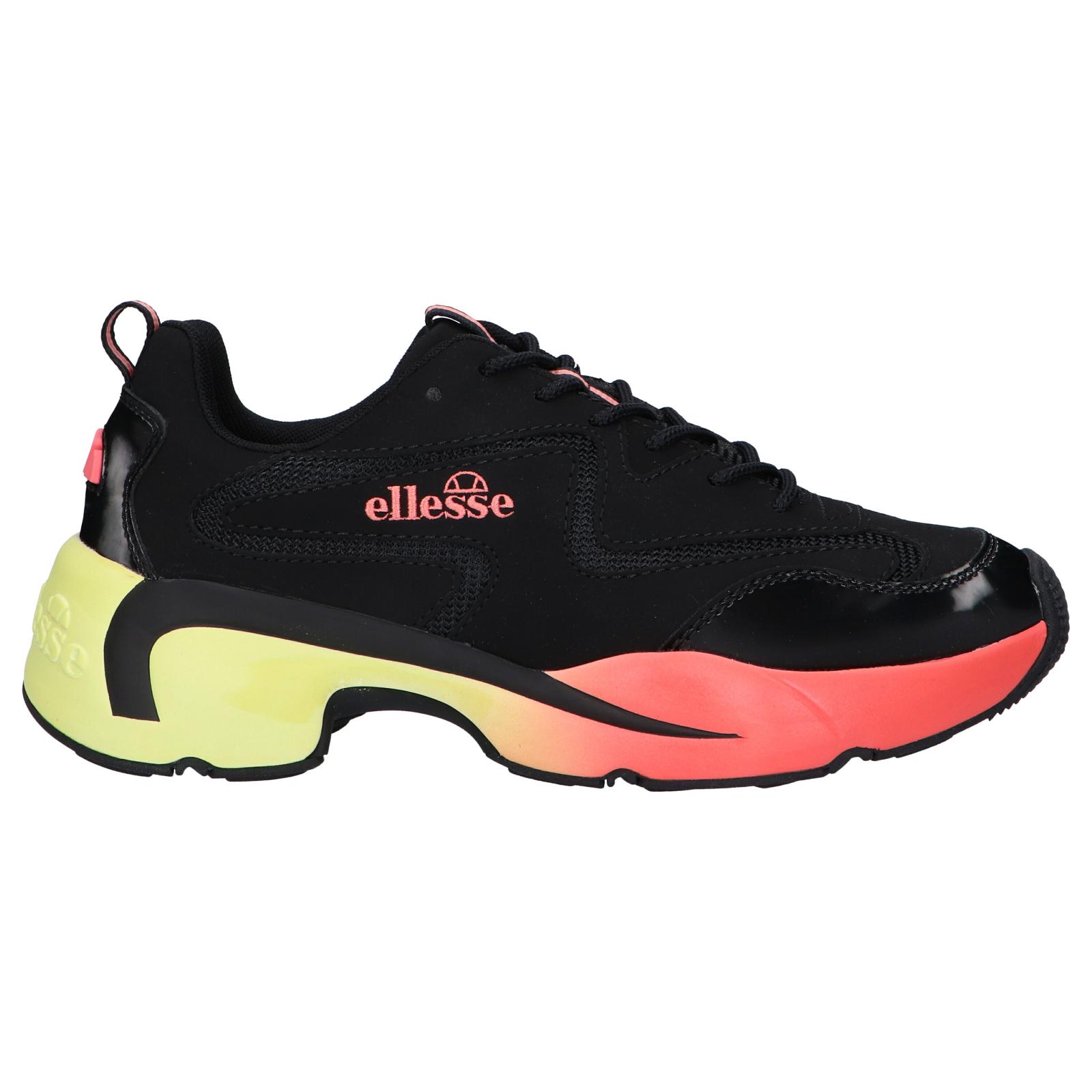 Ellesse women's sneakers 617102   Gradient indus blk-ylw-org