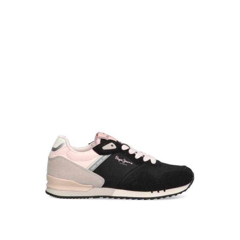 Zapatillas Casual Pepe Jeans - Mujer - Suela Plana - Modelo Pgs30585 - Color Negro