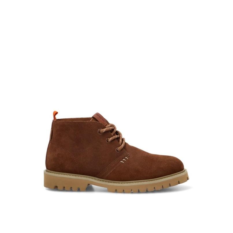 Botin Mustang - Hombre - Suela Plana - Modelo 84875 - Color Chocolate