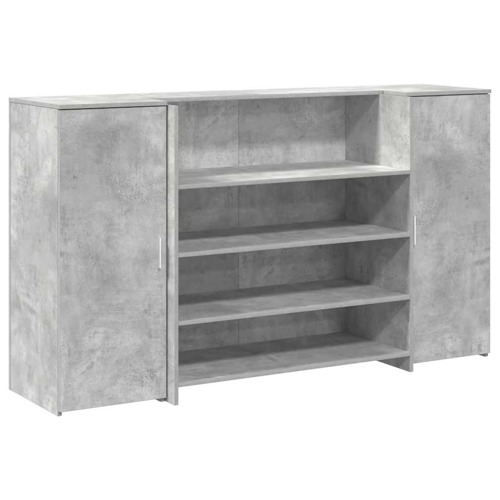 vidaXL Mostrador de recepción 180x50x103,5 cm madera de ingeniería Multicolor