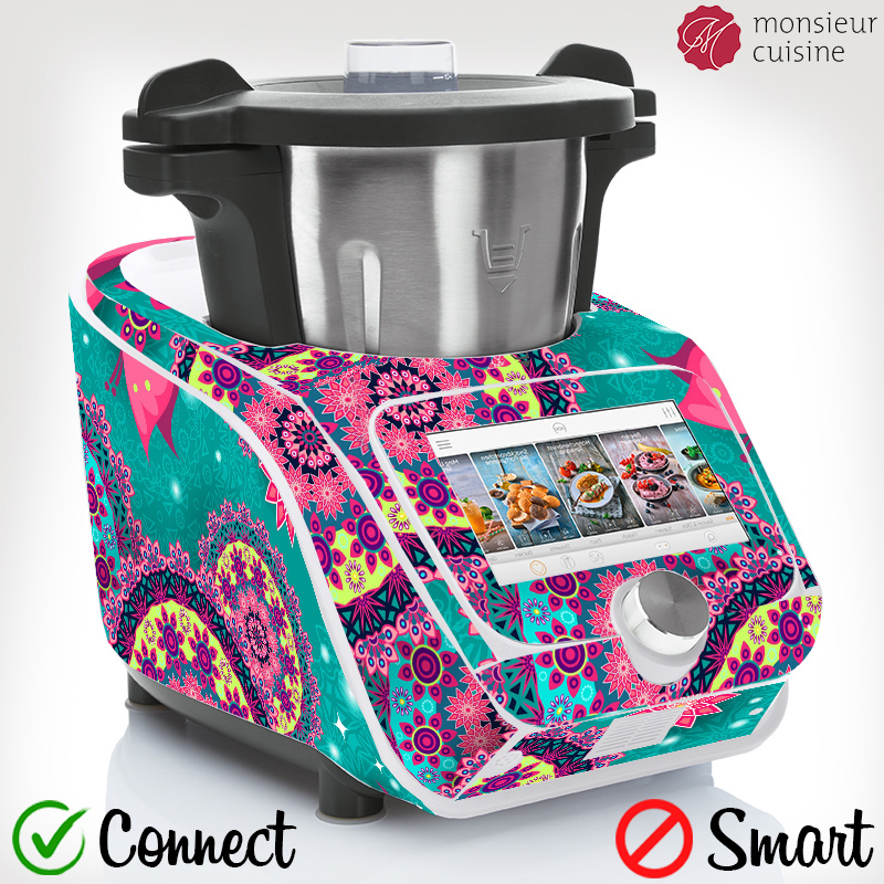 APCym Vinilo Adhesivo para Máquina Cocinar Monsieur Cuisine Connect de Lidl Mod. MANDALAS