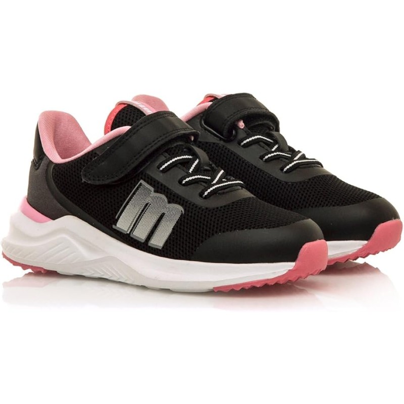 Mustang - Deportiva para Niña - Negro con Detalles Rosa - Estilo y Comodidad