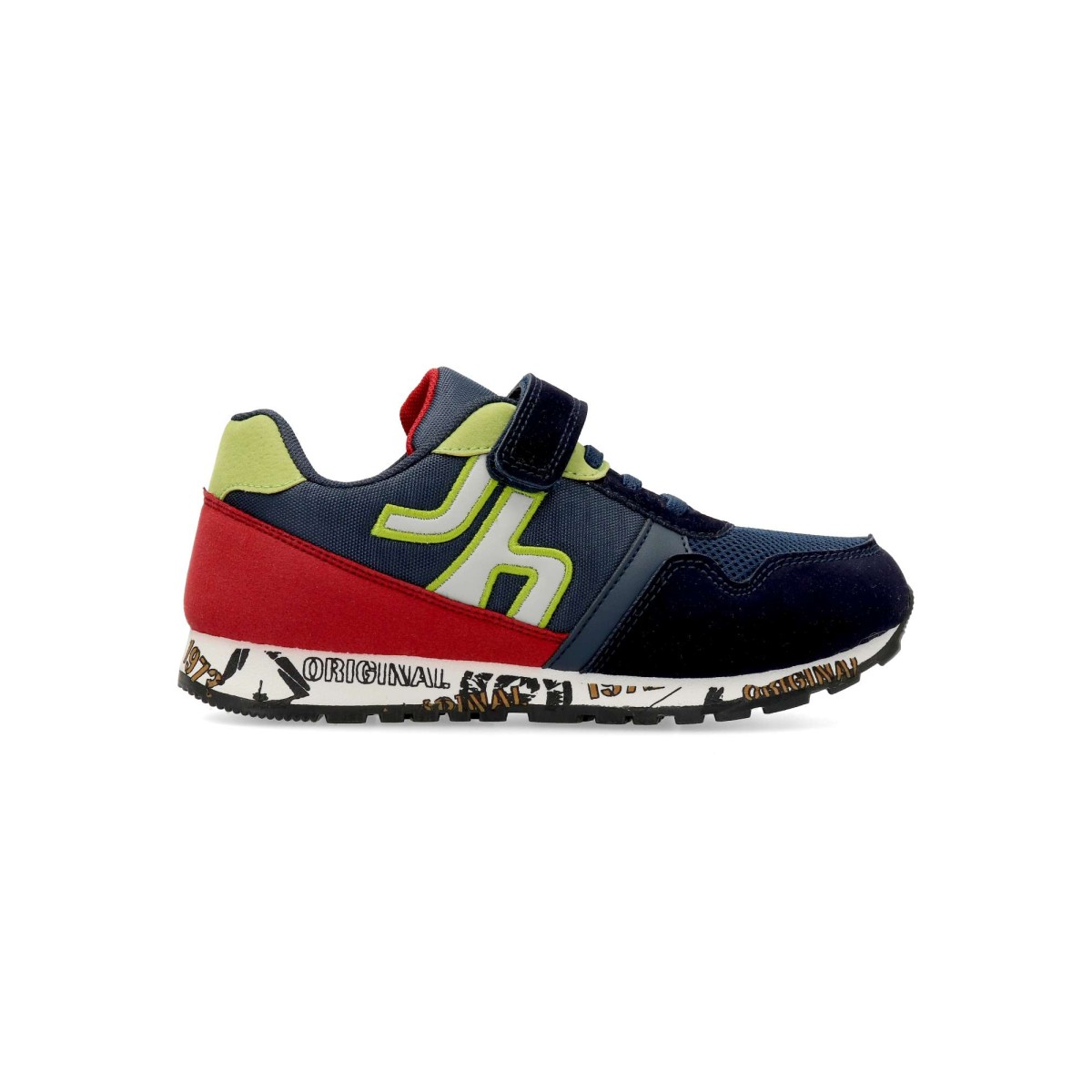 J´Hayber - Zapatillas Chilin para niño con cierre mixto de velcro y cordones elásticos, suela flexible