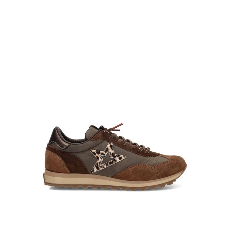 Zapatillas Casual Cetti - Mujer - Suela Plana - Modelo C-1259 - Color Taupe