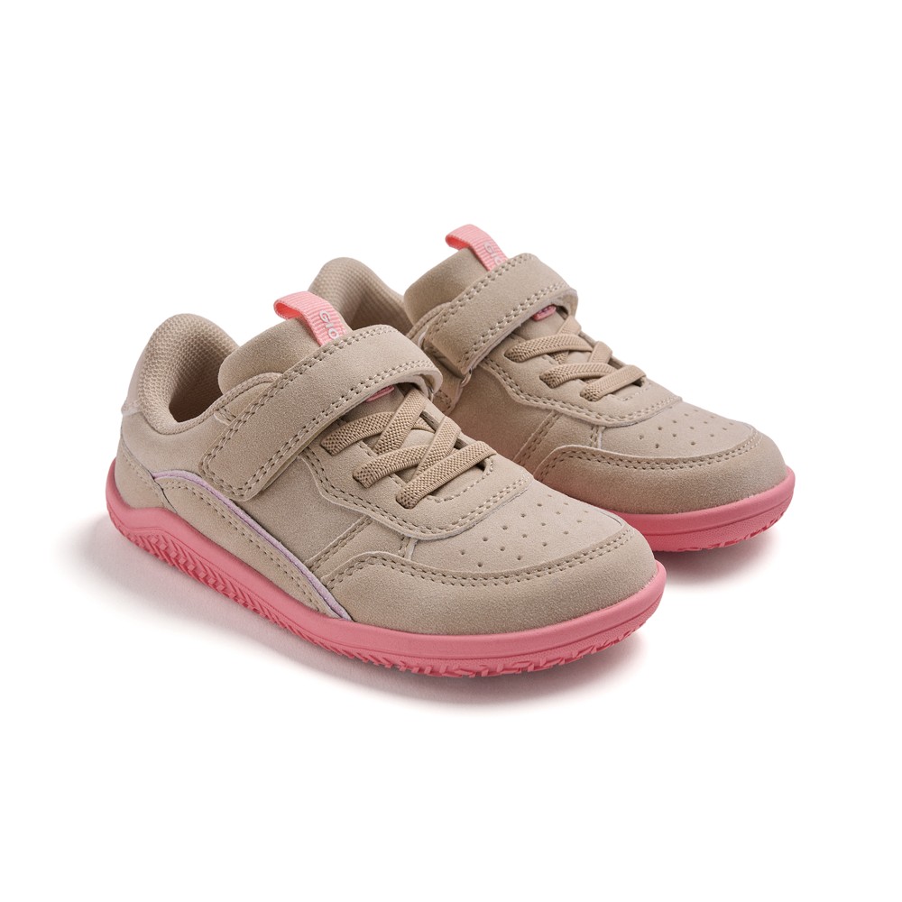 Zapatillas Barefoot Gioseppo 80402 Beige y Rosa – Calzado Respetuoso para Niña
