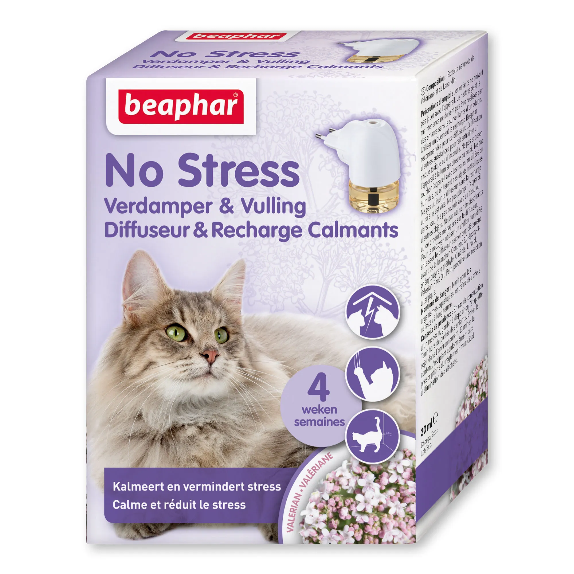 beaphar no stress gato pack difusor y recambio 30ml
