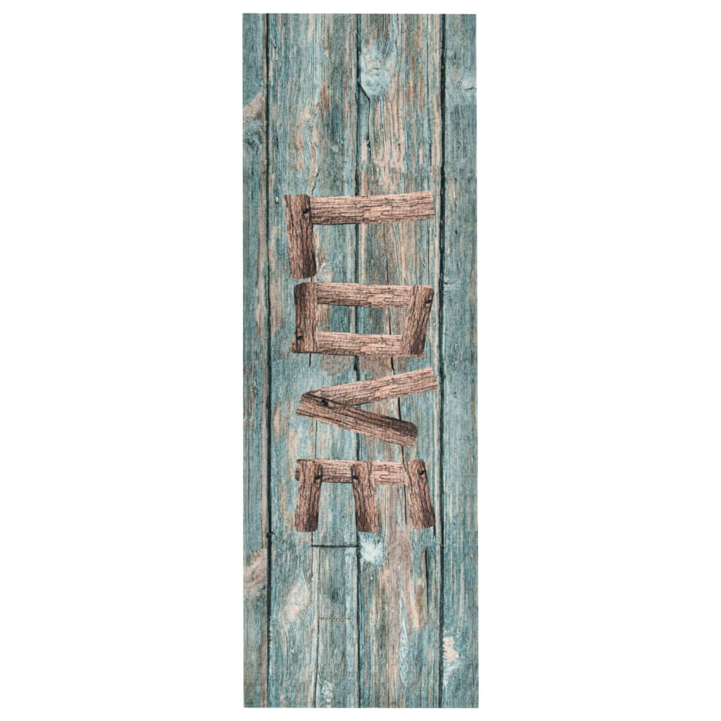 vidaXL Alfombra de cocina lavable Love 45x150 cm