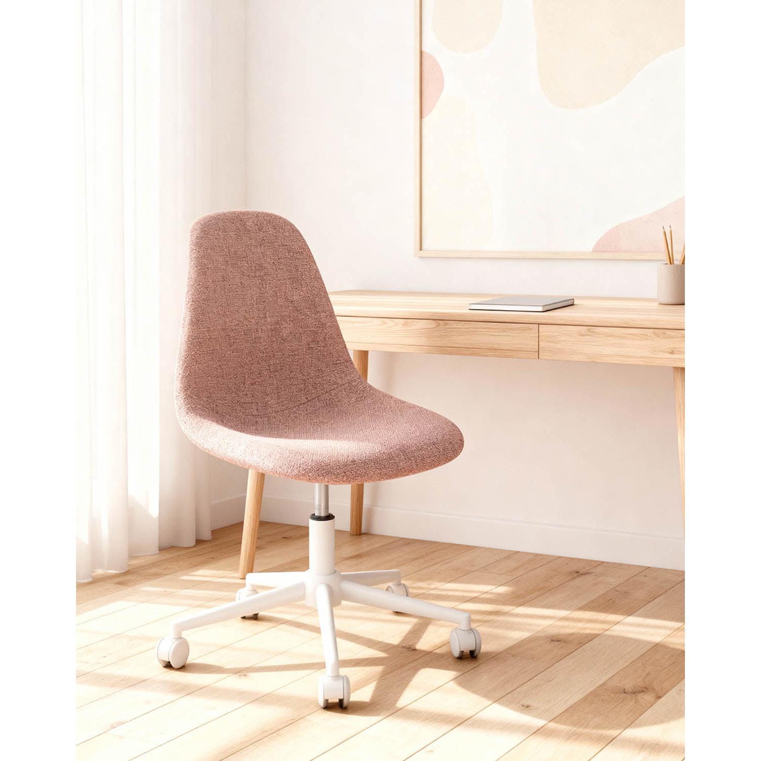 Silla de escritorio nicole rosa para hogar moderno mueble de almacenaje - Homekit
