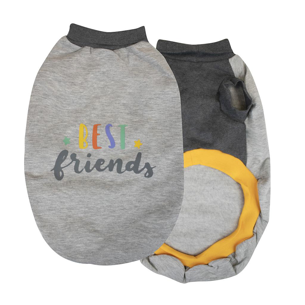 Sudadera Afelpada para Perro Yagu Moda Friends - Ropa Cómoda Canina (Talla 25)