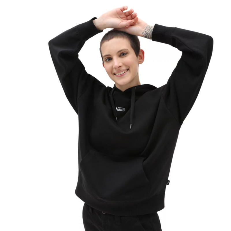 Sudadera vans negra capucha flying v