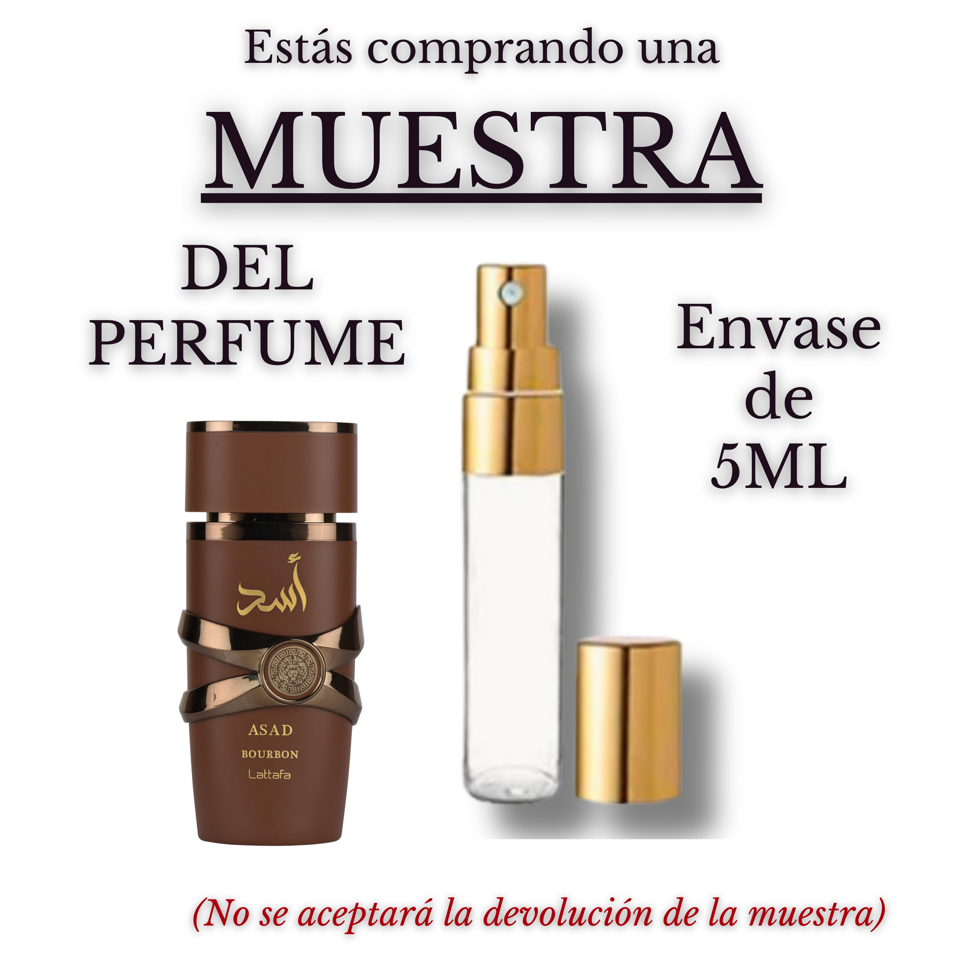 Asad Bourbon Eau de Parfum para Hombre- Lattafa. Fragancia Calida, Especiada y Amaderada