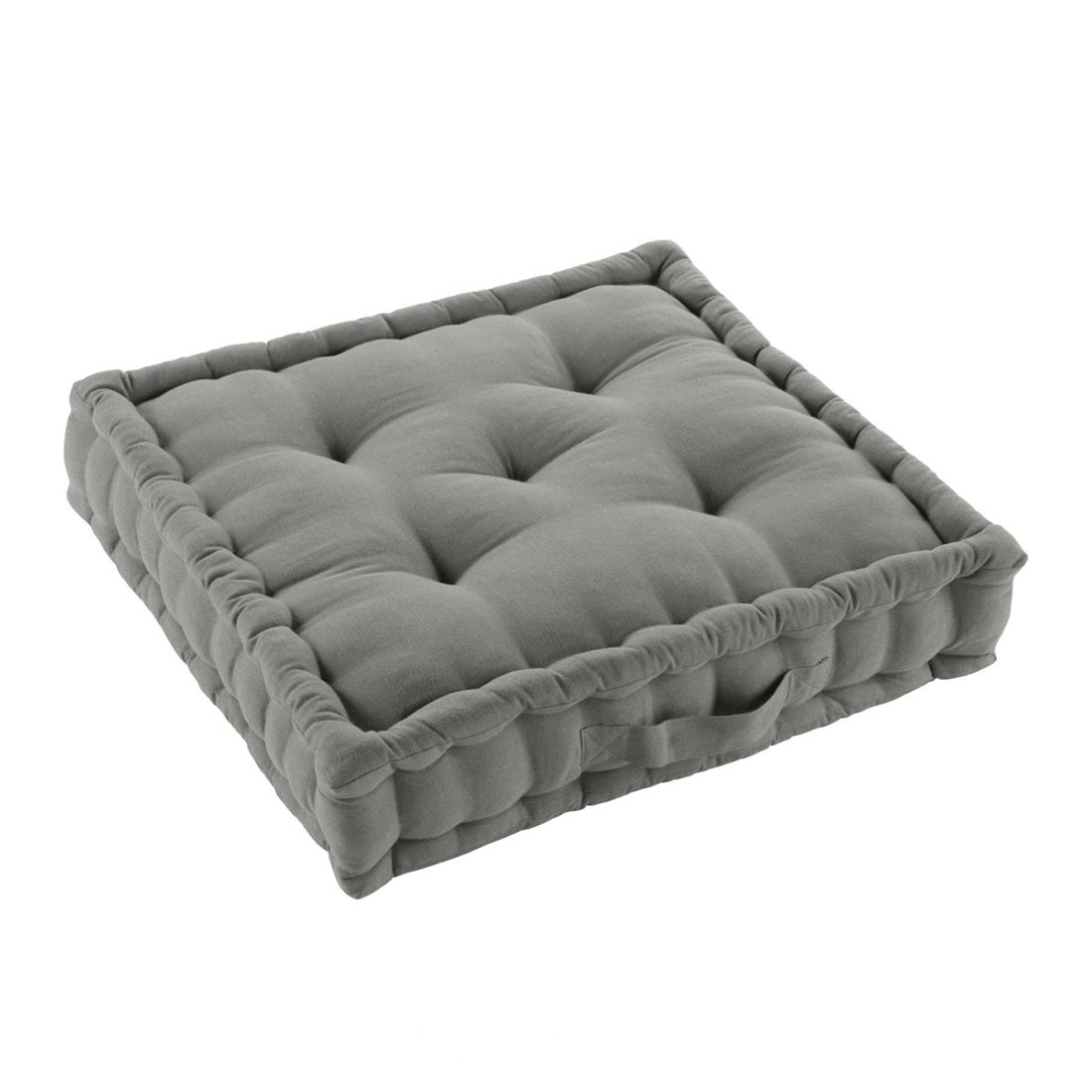 Acomoda Textil – Cojín de Suelo Acolchado con Asa de Transporte 50x50x10 cm. Cojines para Palets, Banco, Silla y Suelo, Asiento Cómodo Decorativo para Interior y Exterior.