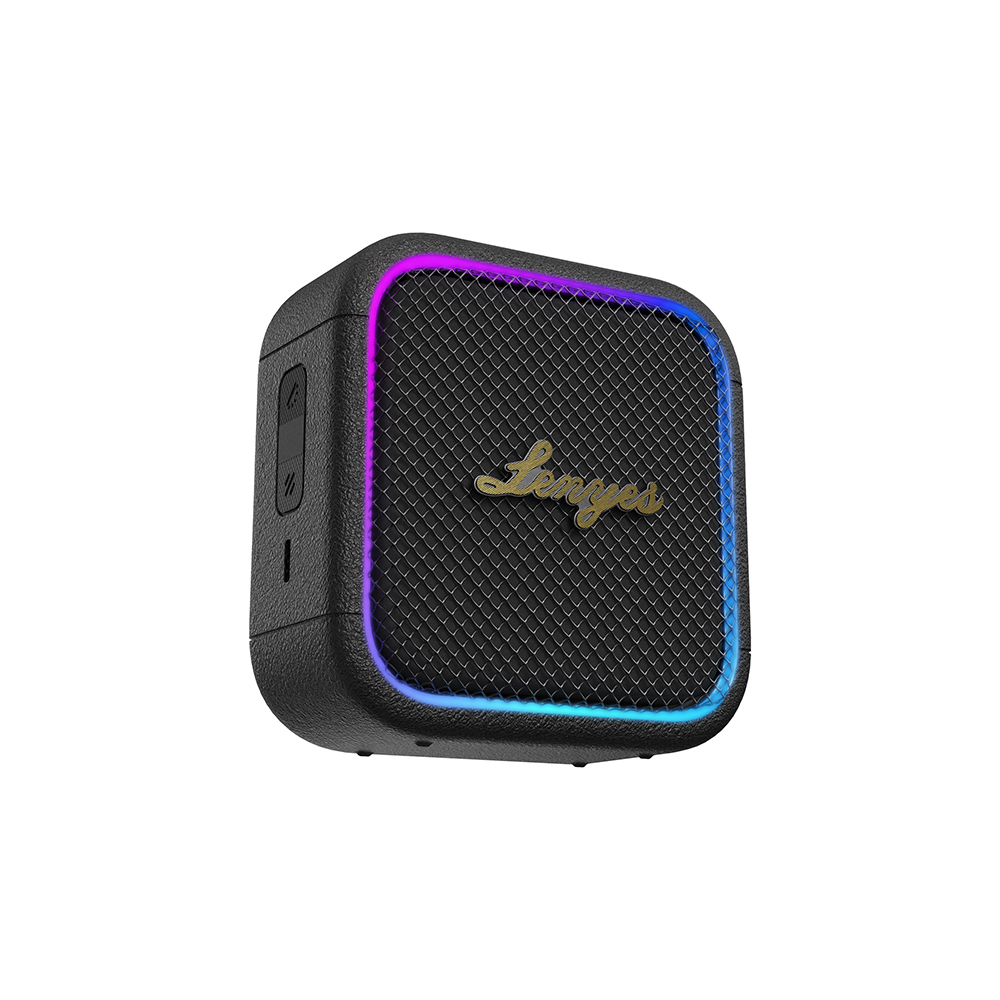 Altavoz Bluetooth LENYES S890 Portátil 15W con Luz RGB, IP66, OTG y Batería 2600mAh.