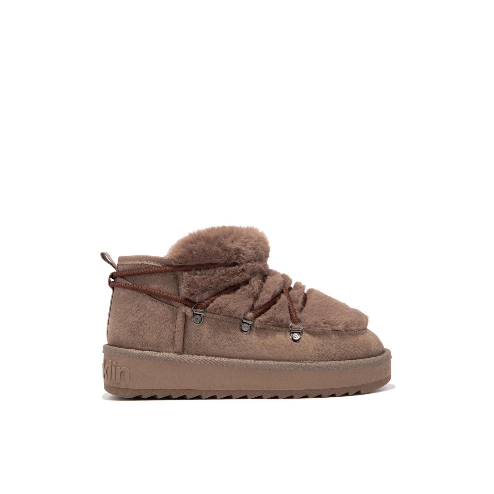 D.Franklin Botines Australianos de Mujer Nordic Trk Fur Low - Botas para Mujer - Moda casual Mujer