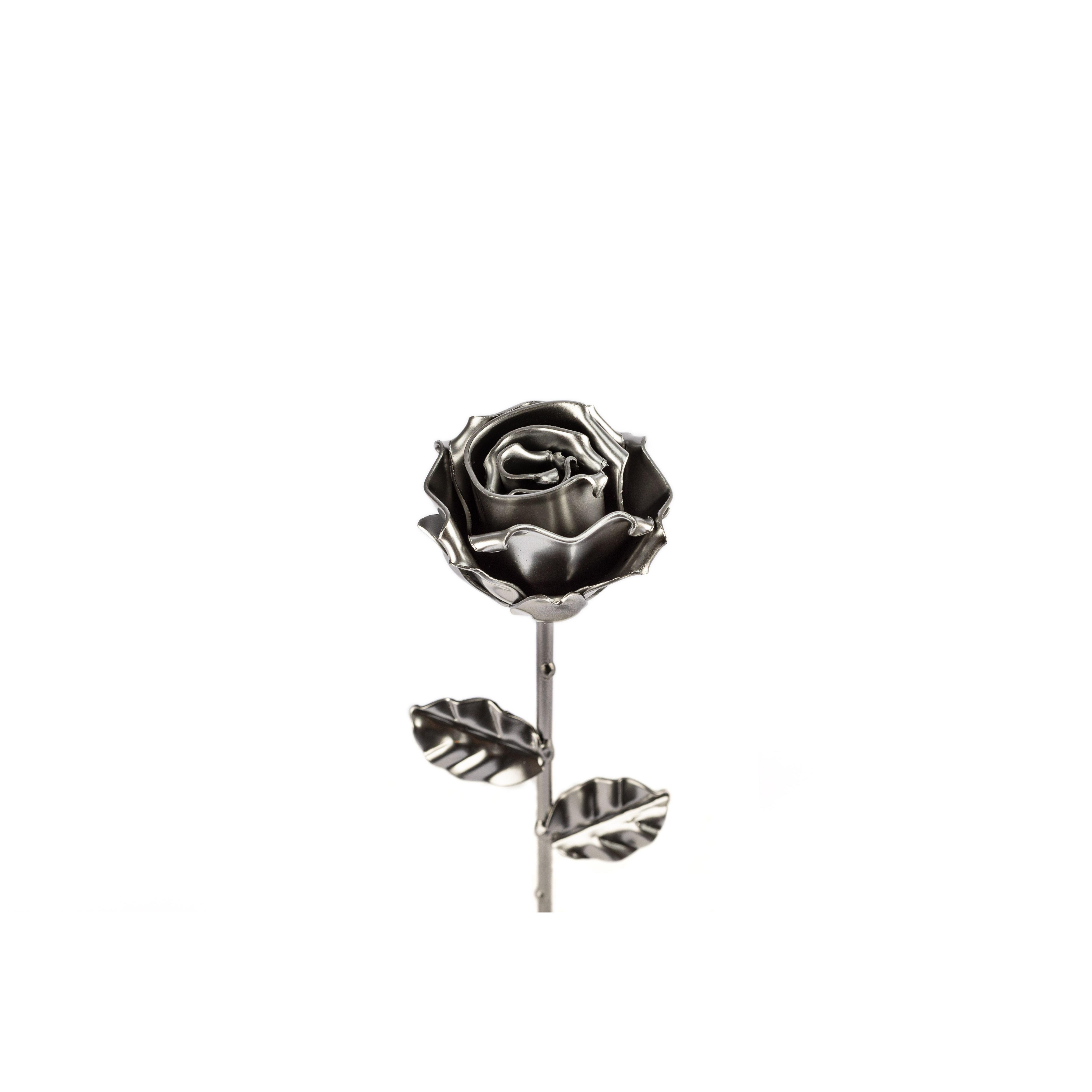 FORGING ART BCN - Rosa Eterna de Hierro Forjado - Regalo Original Hecho a Mano