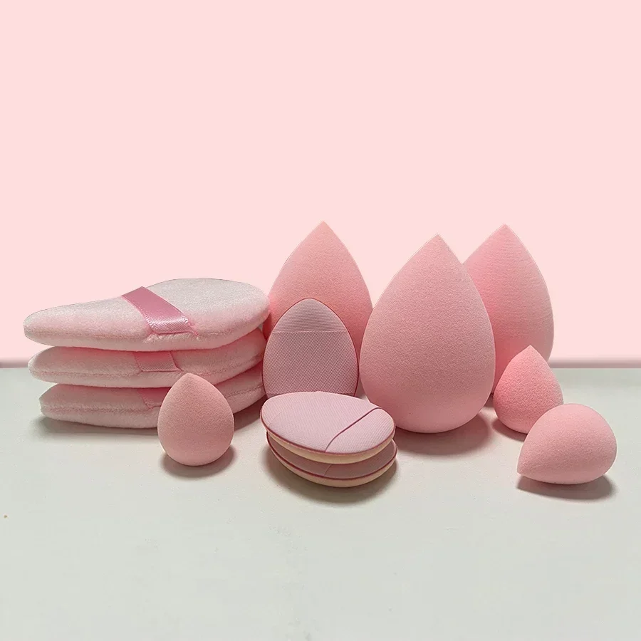 TK 12/14Pcs Esponja De Maquillaje Blender Beauty Egg Puf Cosmético Para Fundamento Y Polvo Accesorios De Belleza Para Mujeres Herramientas De Maquillaje
