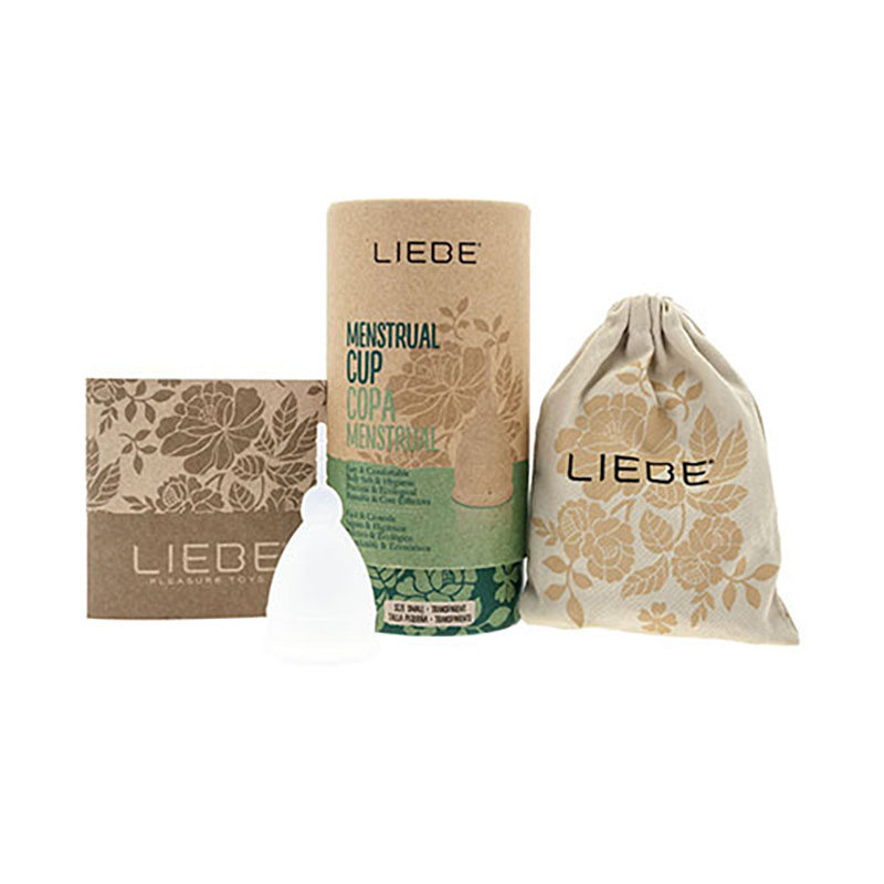 LIEBE COPA MENSTRUAL TALLA L COLOR TRANSPARENTE