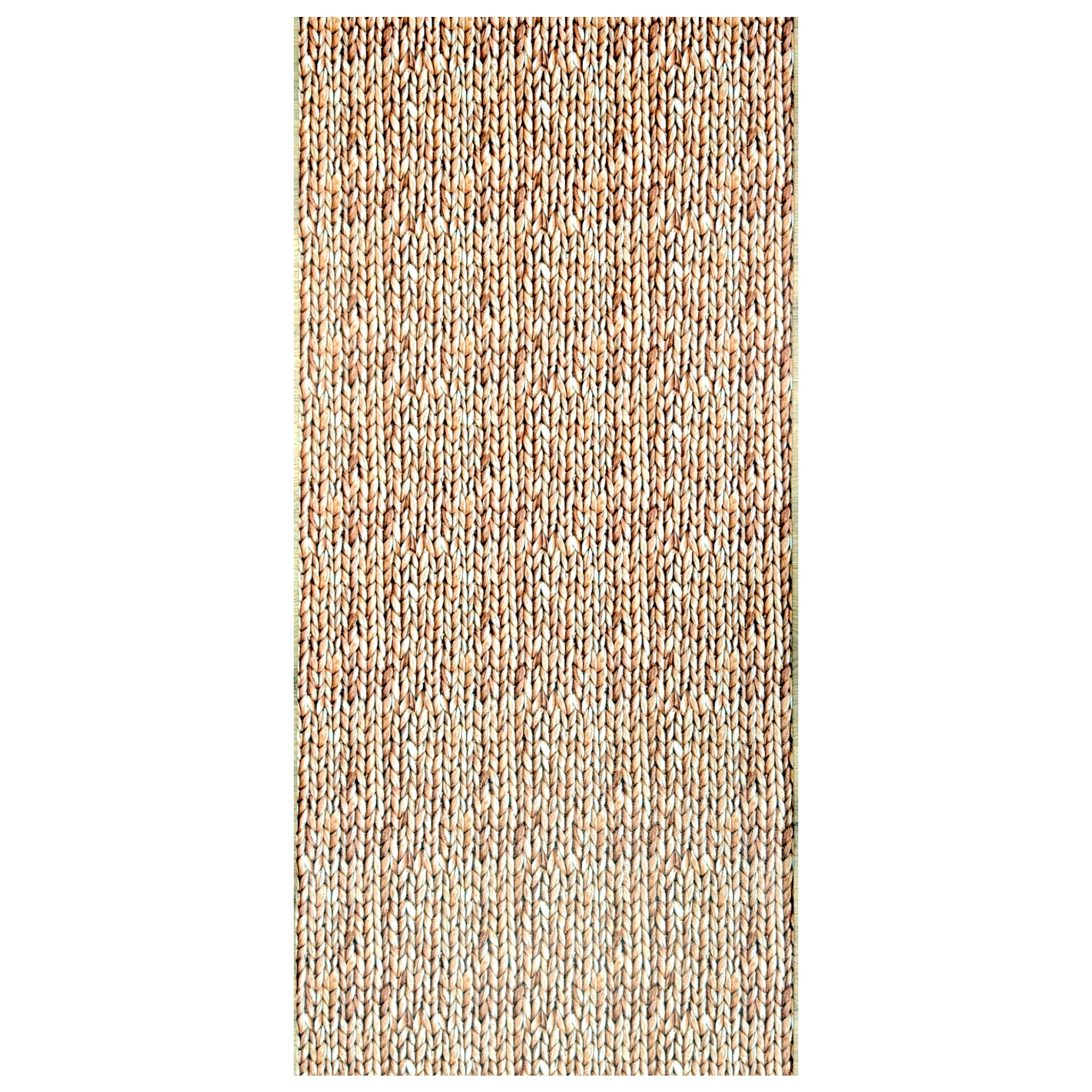 Alfombra vinílica pasillera antideslizante con efecto fibra natural trenzada, con base de goma, resistente y fácil de limpiar, ideal para cocina, pasillo o entrada