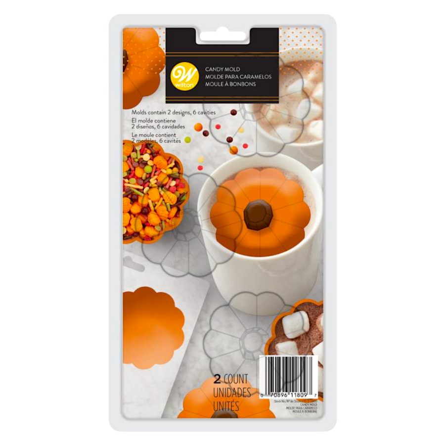 Glotomania MOLDE CALABAZAS DE CHOCOLATE 3D - WILTON