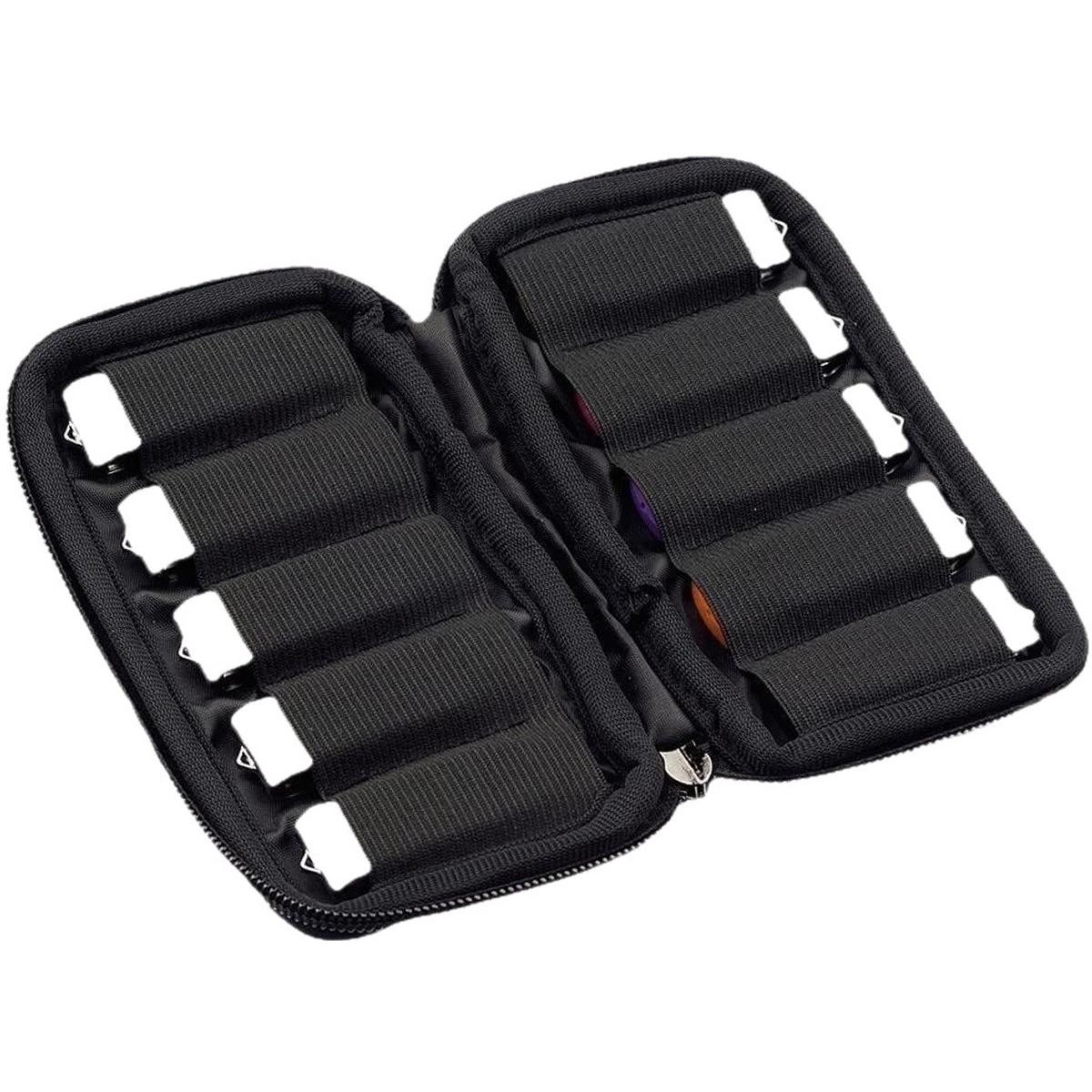 Bolsa de almacenamiento USB - Caja de almacenamiento USB - Bolsa para memoria USB - 10 compartimentos - Bolsa de almacenamiento para unidades flash - Estuche protector portátil - Organizador de memorias USB - Estuche USB - Gran capacidad - Bolsa de almace