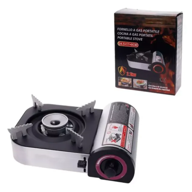 Hornillo De Gas EMIPRO  Portátil, Estufa De Camping, Hornillo Camping G-as, Quemador De Estufa, Estufas De Sobremesa Portátil, Utensilios De Cocina Al Aire Libre Para Barbacoa, Picnic, Cocina