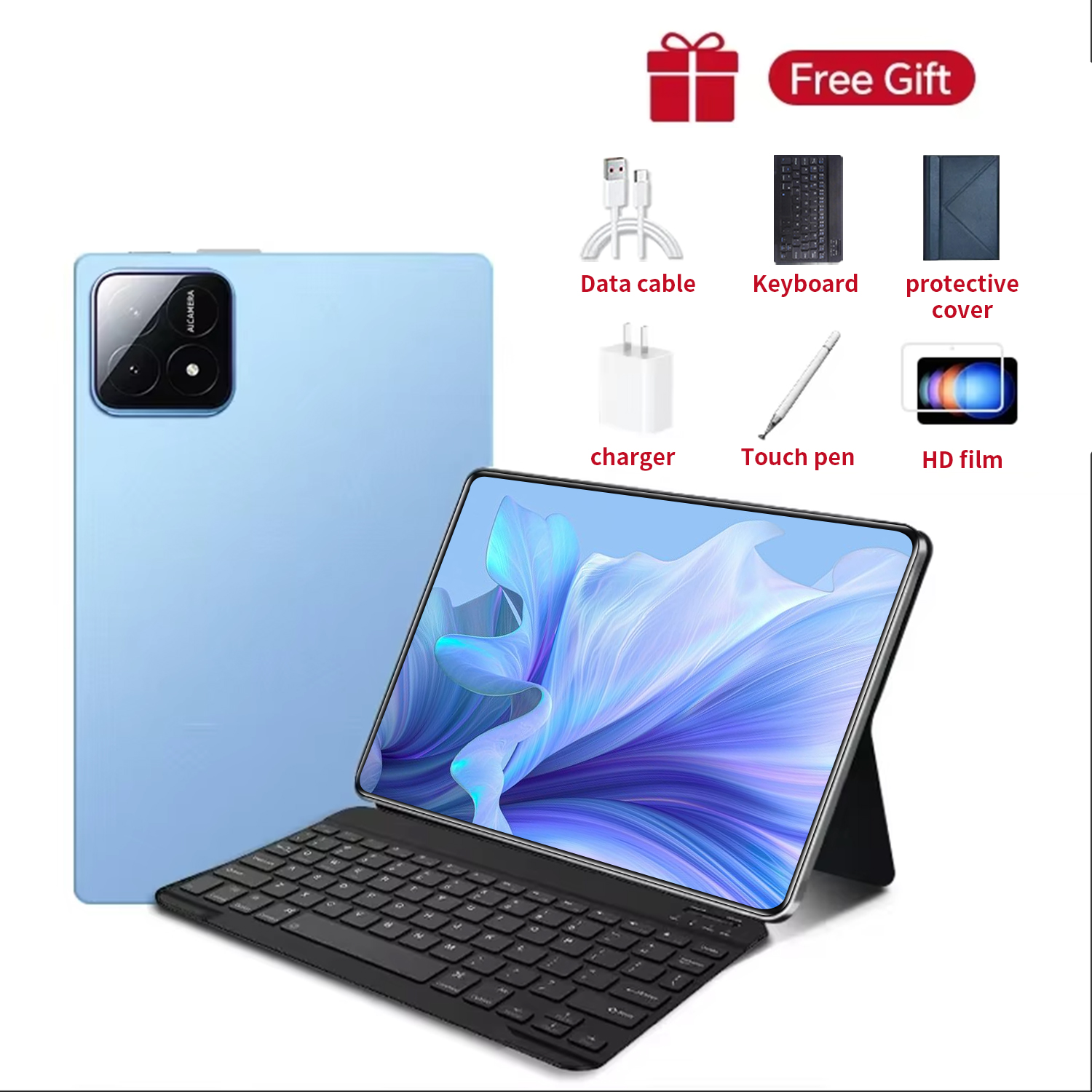 New Android Tablet 12000mAh 10.36 inch Global Version 16GB+1TB New Network 10 Core Android 13.0 Wifi Tablet