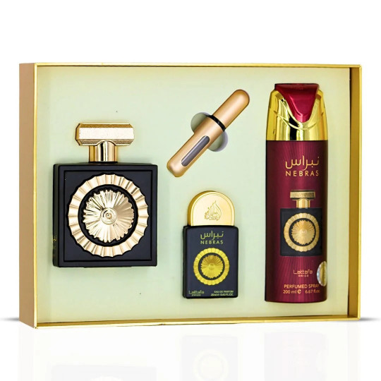 NEBRAS BY LATTAFA PRIDE GIFT SET 3 PIEZAS ****EL REGALO PERFECTO ****