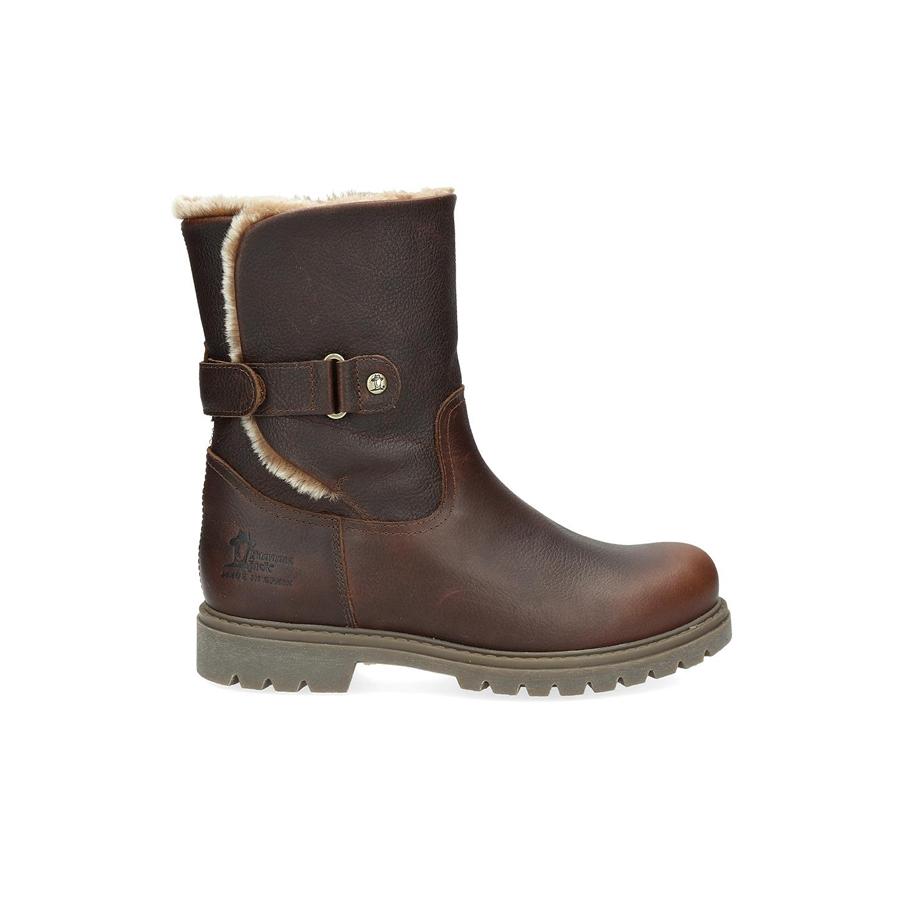 Panama Jack Felia B42 Napa Grass Castaño, forrada de pelo caliente, plantilla extraible. Waterproof.