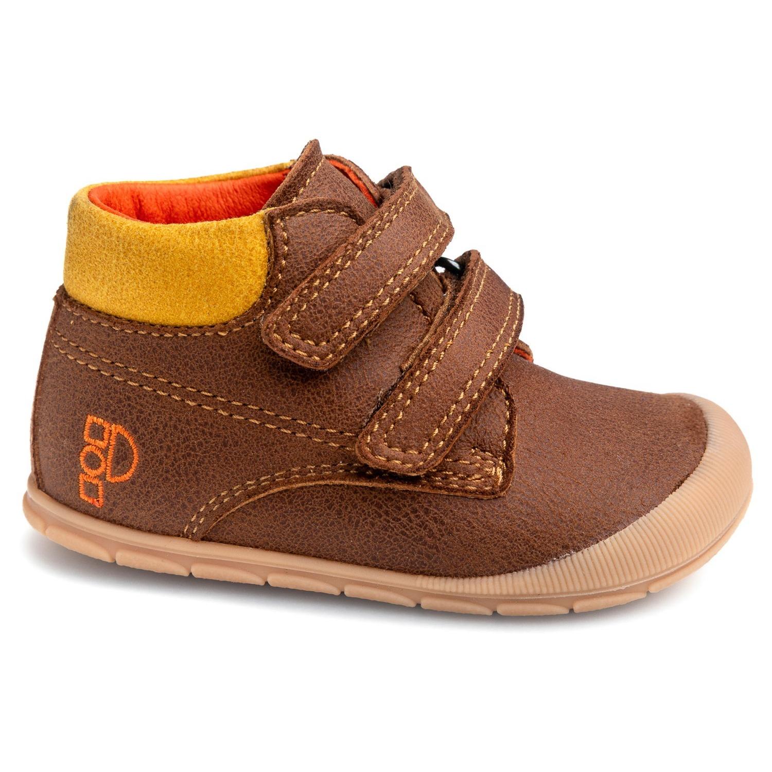 Pablosky - Botín barefoot Ziggy 075797 para bebé de microfibra transpirable con suela SUPERFLEX flexible y antideslizante color marrón