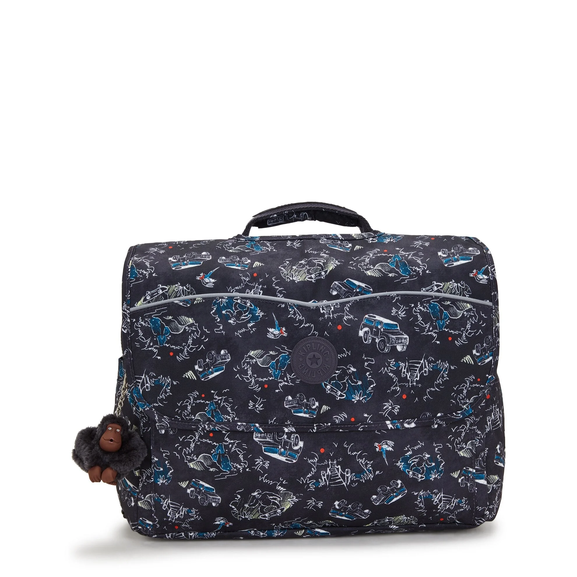 Mochila Kipling Codie M escolar mediana con múltiples bolsillos, correas acolchadas y diseño versátil para uso diario