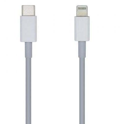 Cable Lightning Aisens A102-0443/ Lightning Macho - USB Tipo-C Macho/ 2m/ Blanco