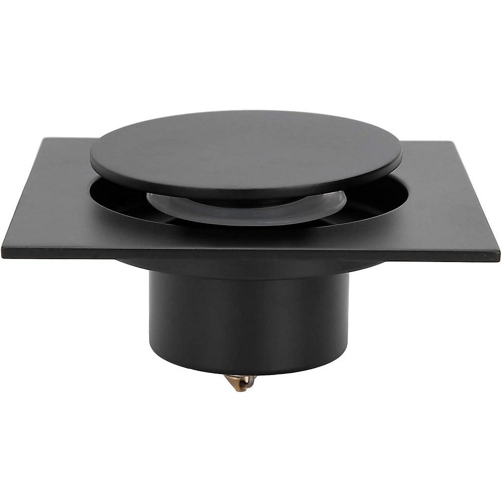 CA Desagüe de ducha cuadrado para baño - 10 x 10 cm - Desagüe de suelo de acero inoxidable - Para cocina y baño