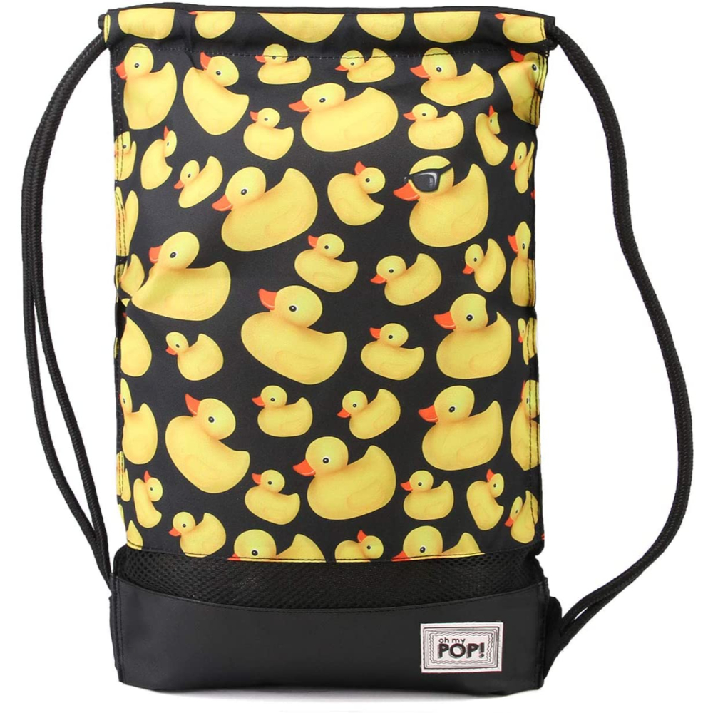 Oh My Pop Karactermania - Saco Negro Estampado con Cordones y Detalle Bordado - Producto Oficial