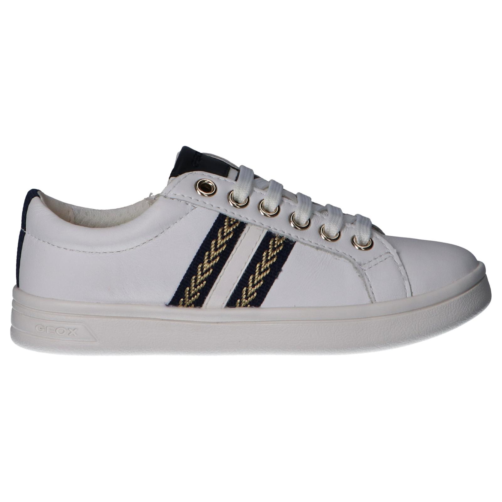 GEOX J024MH 00085 J DJOCK C0899 WHITE Girls Sports-NAVY