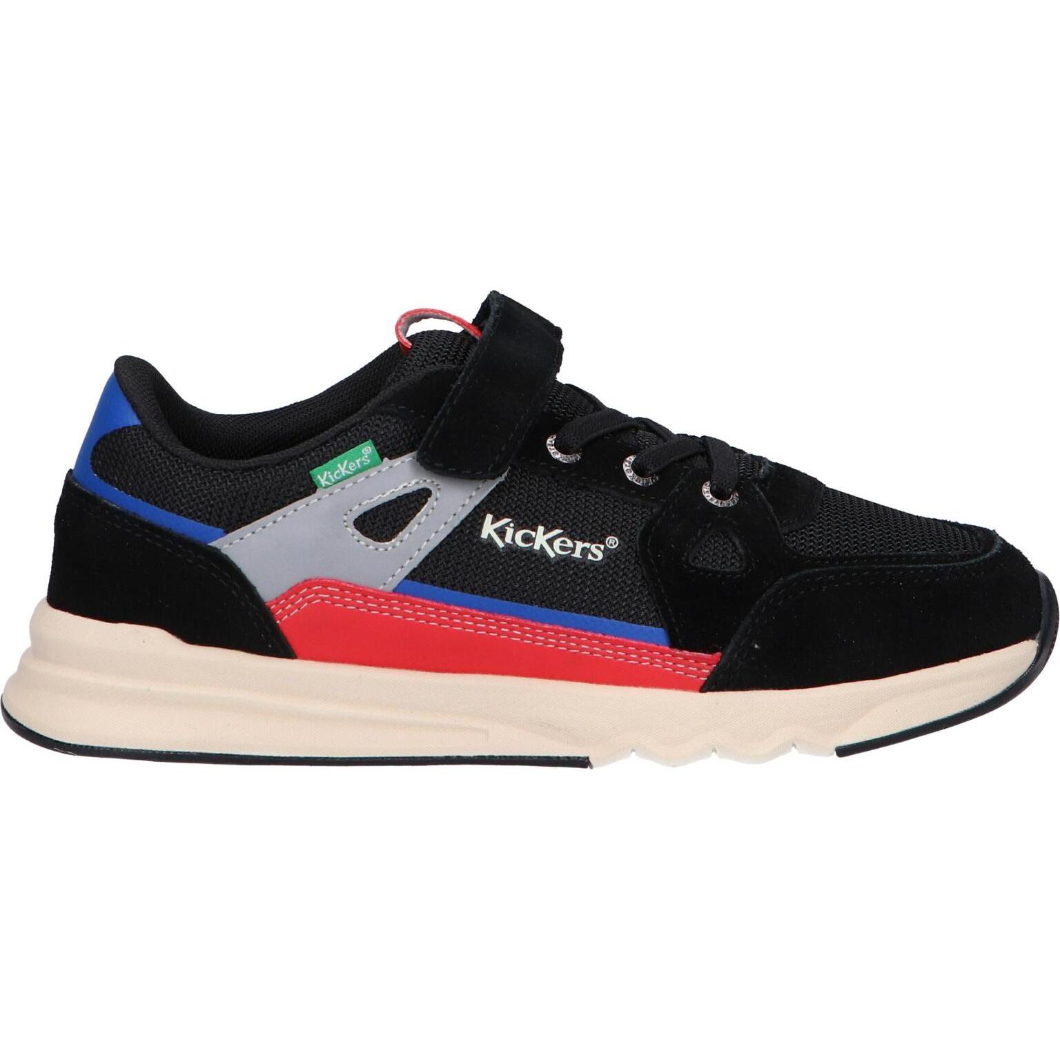 Kickers KIFUJIN 83 Boys' Sneakers provide exceptional comfort with a flexible non-slip sole, durable leather, and a cushioned insole, perfect for kids' sports and casual wear in autumn/winter. Ideal kids sneakers for active lifestyles.